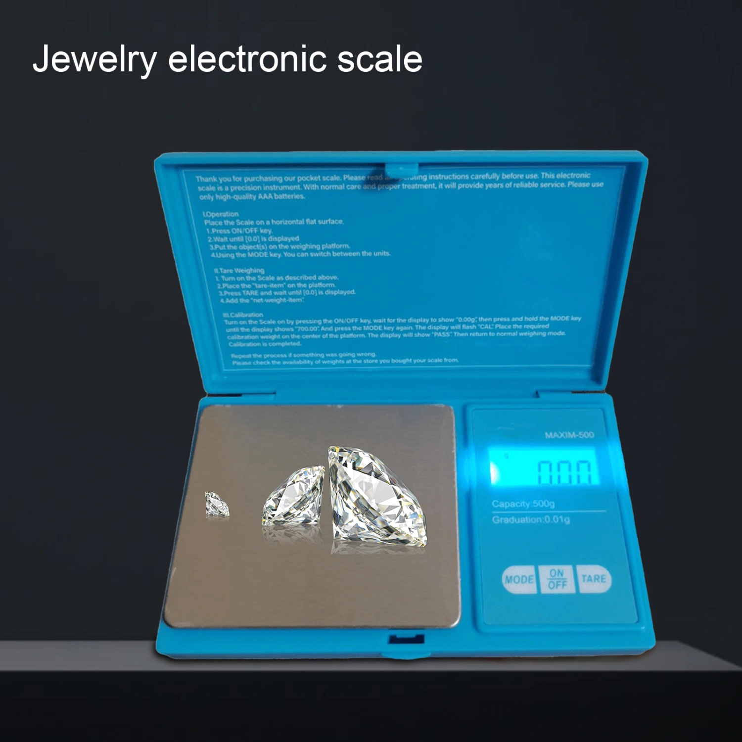Electronic Scale Wide Application High Precision ABS Multi-unit Easy to Use Digital Scale for Jewelry Measurements