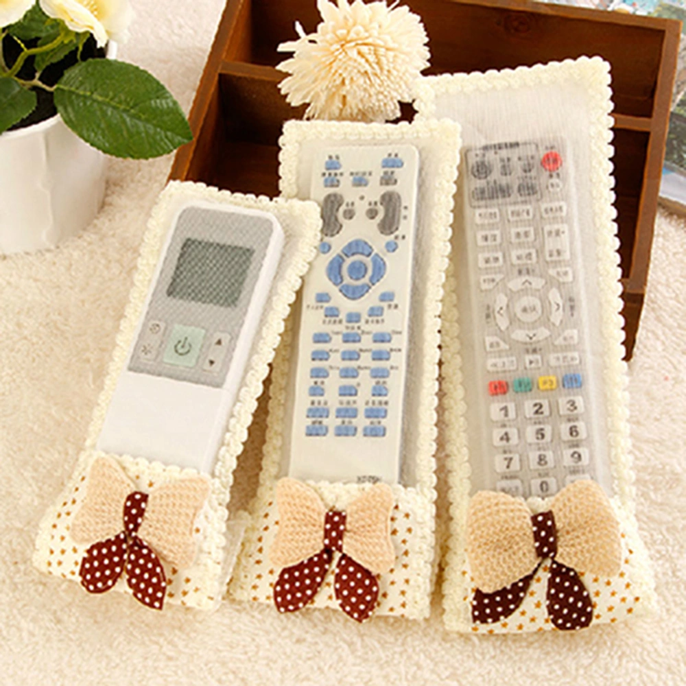 Fabric Butterfly Protective Cover Case Dustproof for Air conditioning TV Remote Control