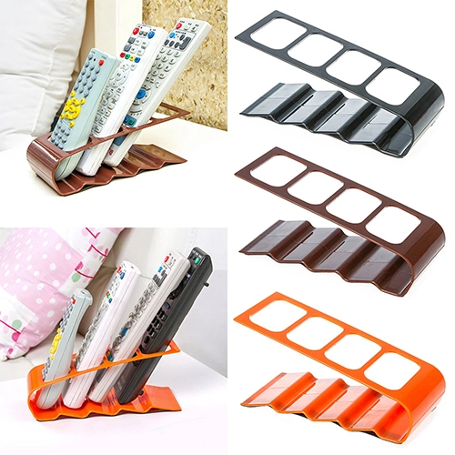 VCR DVD TV Remote Control CellPhone Stand Holder 4 Slots Storage Caddy Organiser Tools