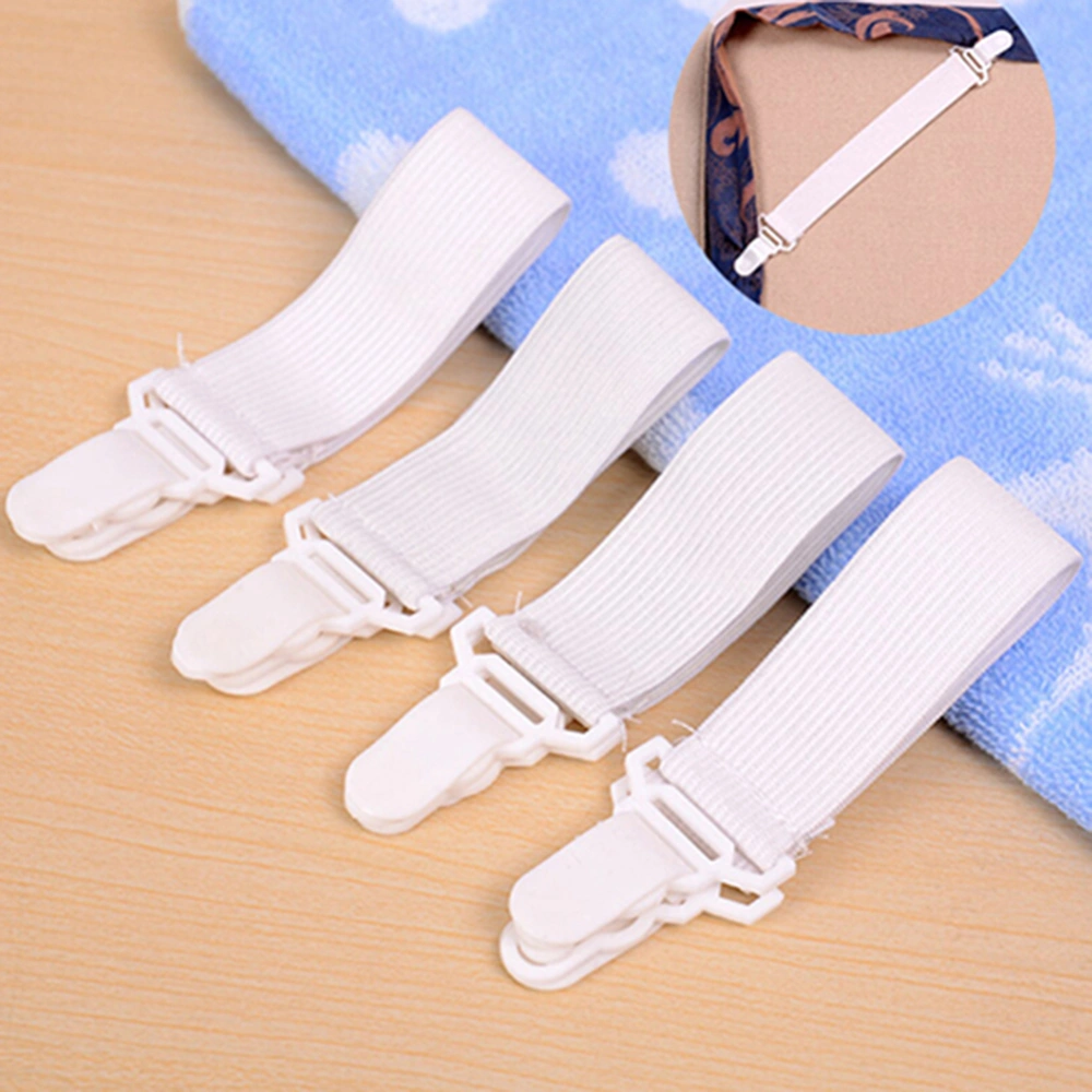 4 Pcs Bed Sheet Mattress Cover Blankets Home Grippers Clip Holder Fasteners Clip