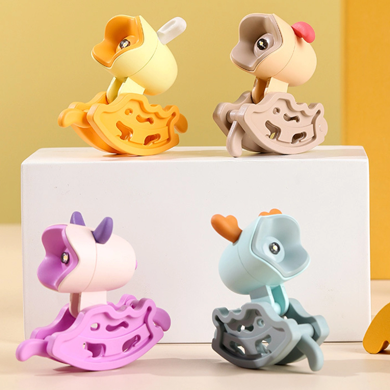 Night Light Cartoon Dog Shape LED Night Lamp Cute Soft Light Desktop Lamp for Home Dormitory Bedroom