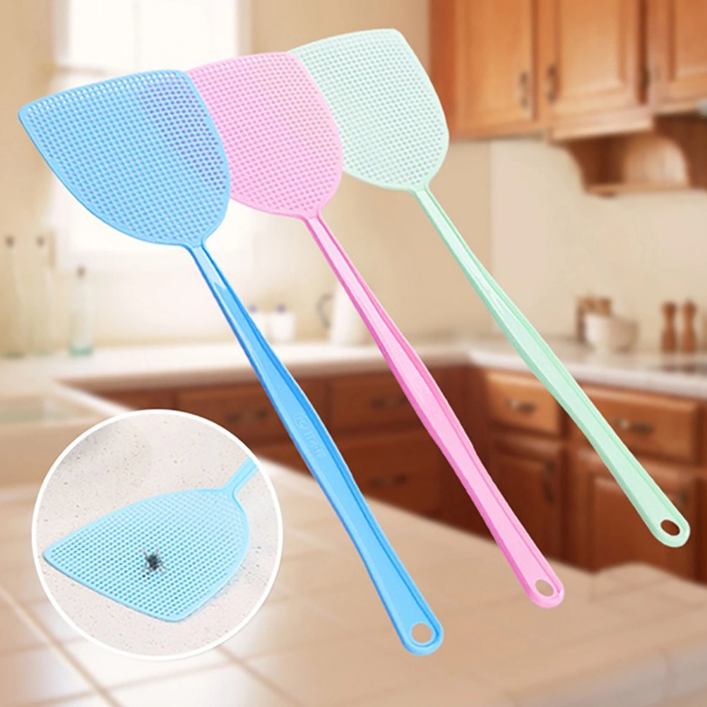 3Pcs Summer Home Plastic Long Handle Fly Swatter Bug Mosquito Killer Slap Tool