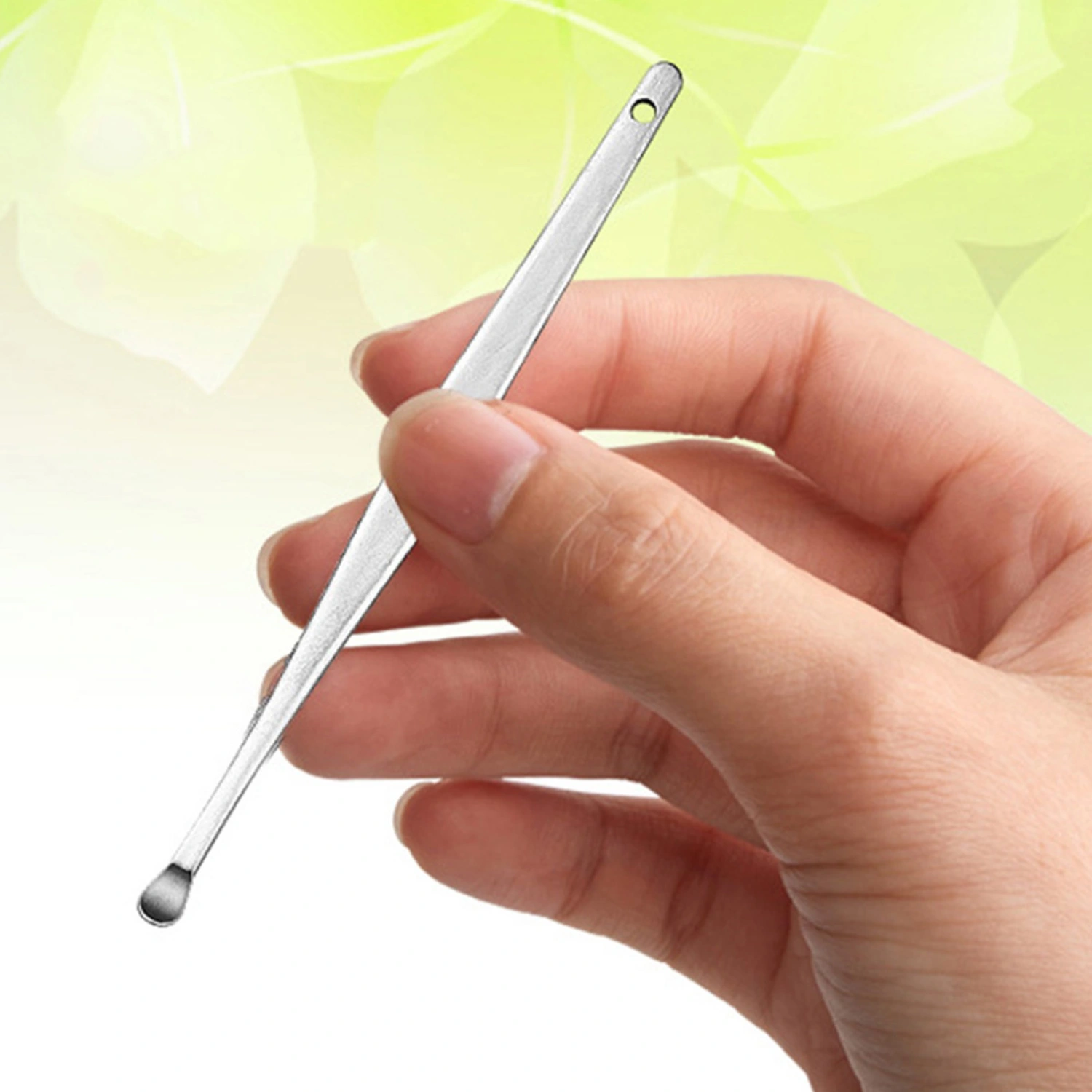5Pcs Portable Home Stainless Steel Spiral Ear Picks Spoons Wax Removal Tools with Box