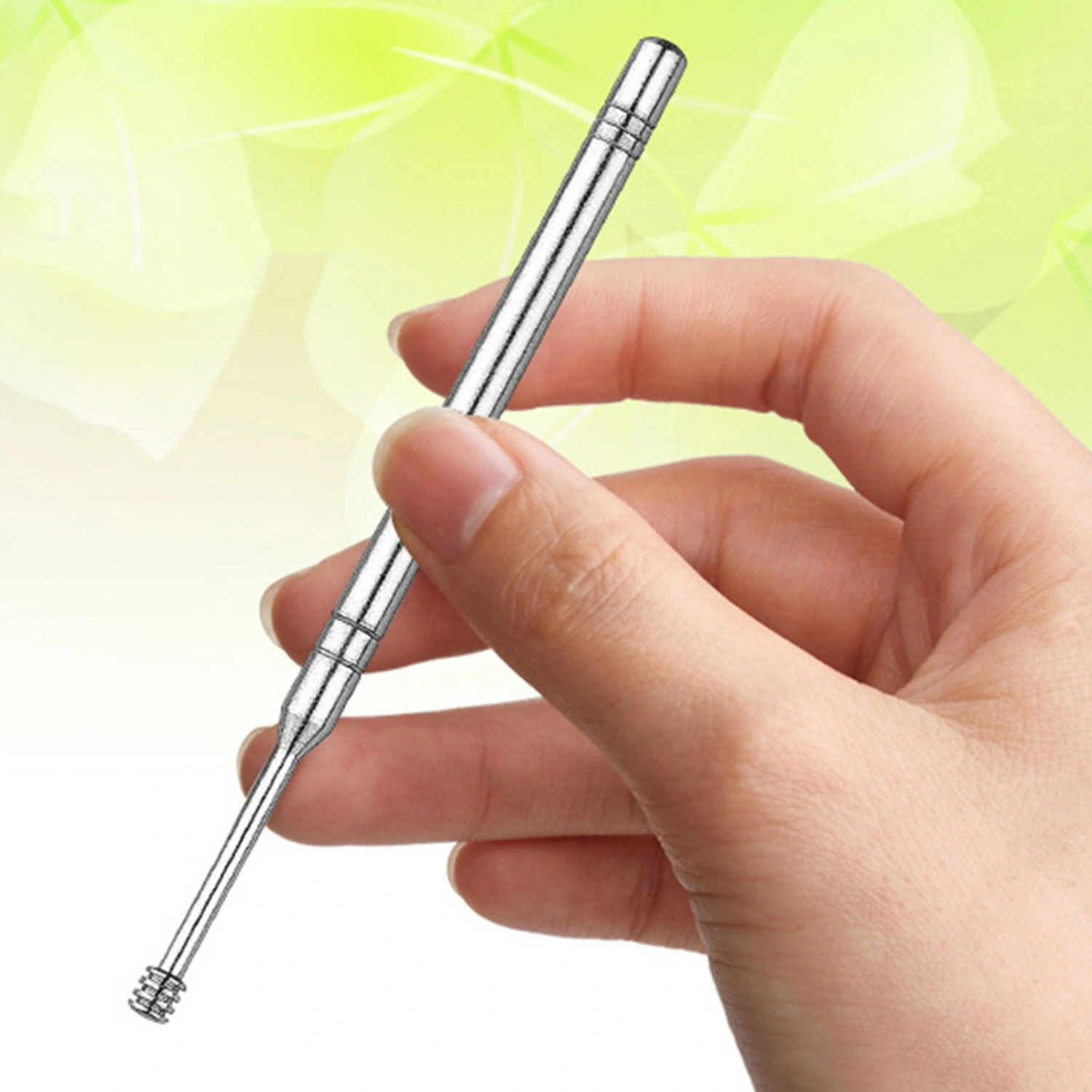5Pcs Portable Home Stainless Steel Spiral Ear Picks Spoons Wax Removal Tools with Box