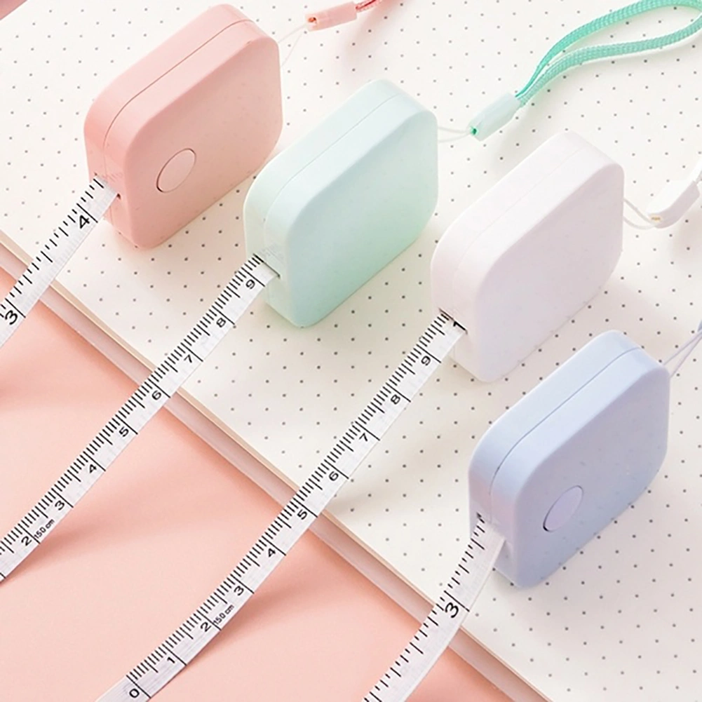 1.5m Portable Mini Lovely Retractable Soft Ruler Measure Tape Measurement Tool