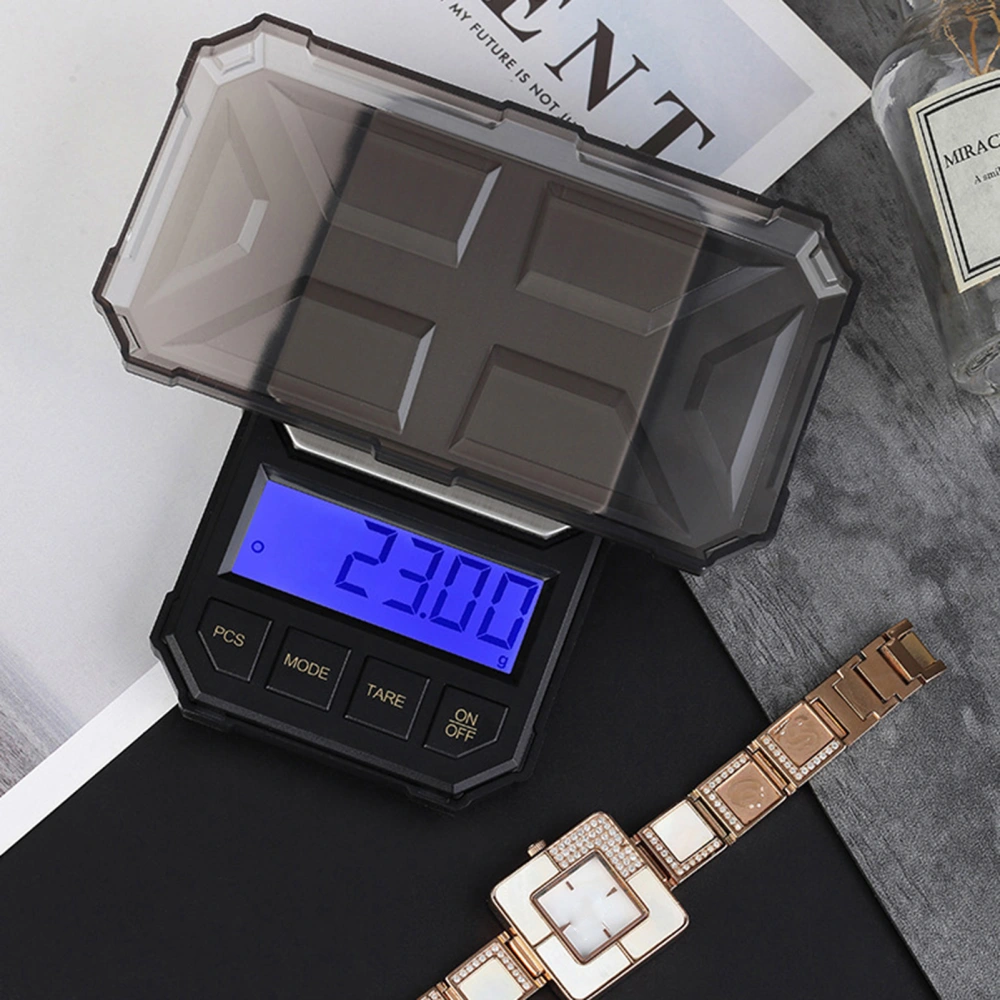 1 Set Jewelry Scale High Precision LCD Screen Multipurpose Tool Box Shape Electronic Food Scale Home Supply