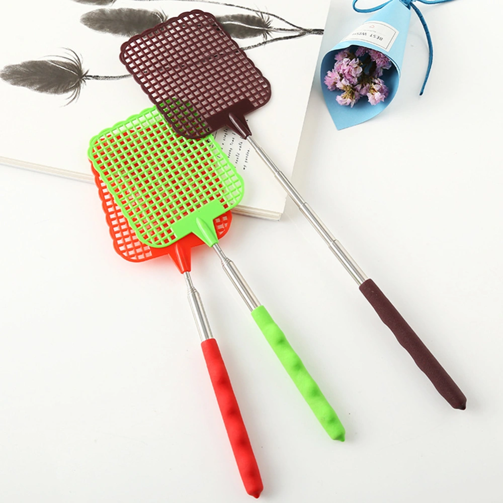 Telescopic Fly Swatter Extendable Anti Mosquito Pest Summer Home Kitchen Tool