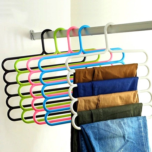 5Layer Multifunctional Anti Skid Dry Wet Use Scarf Hanger Creative Towel Rack