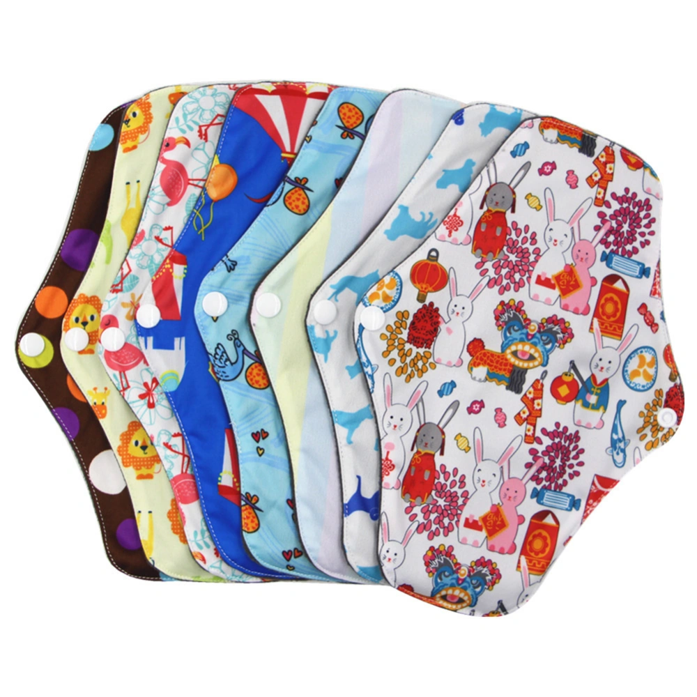 Menstrual Pad Non-slip Washable Reusable Ultra Water Absorbent Bamboo Panty Liner for Women