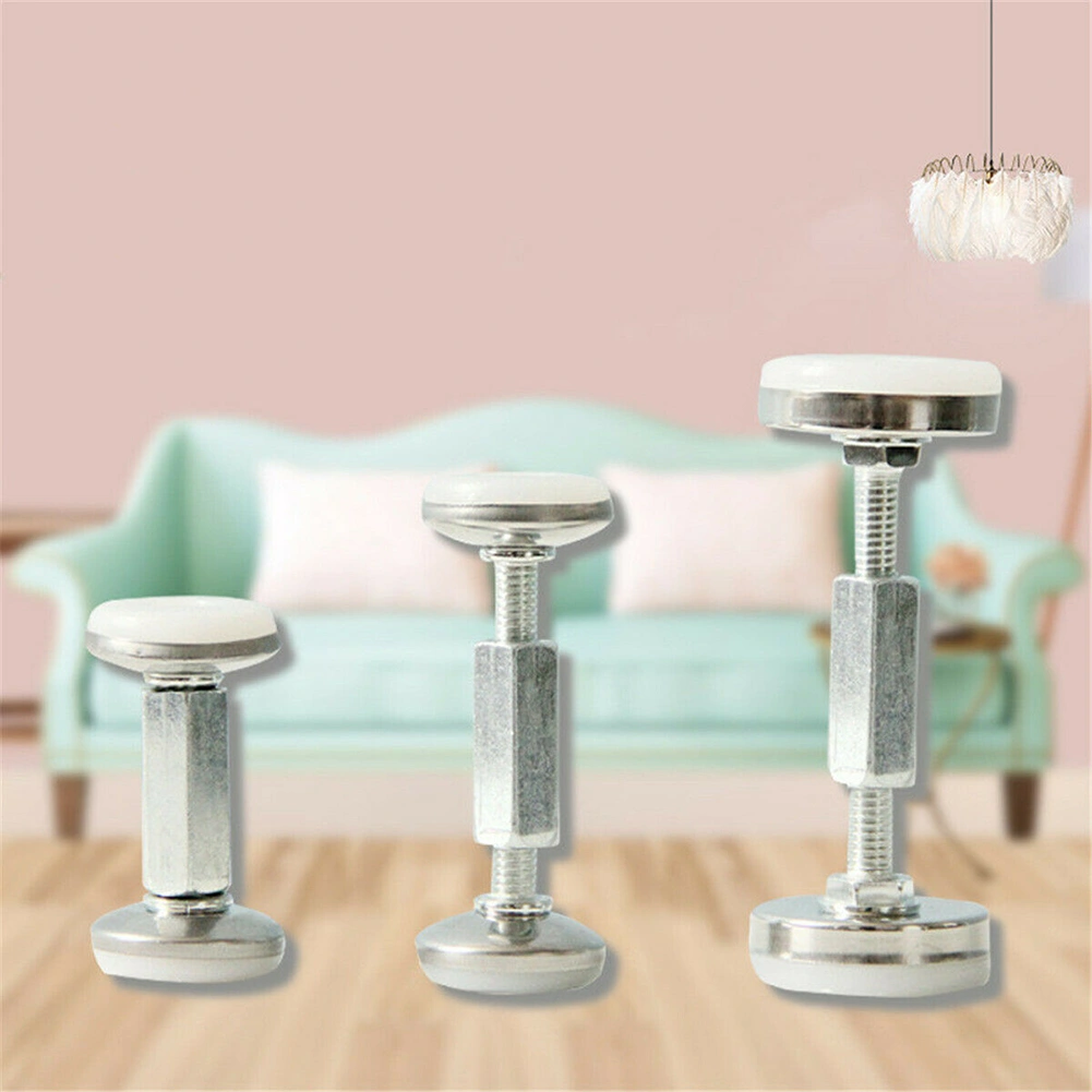 2Pcs Adjustable Threaded Anti-Shake Bed Frame Telescopic Room Wall Support Tool