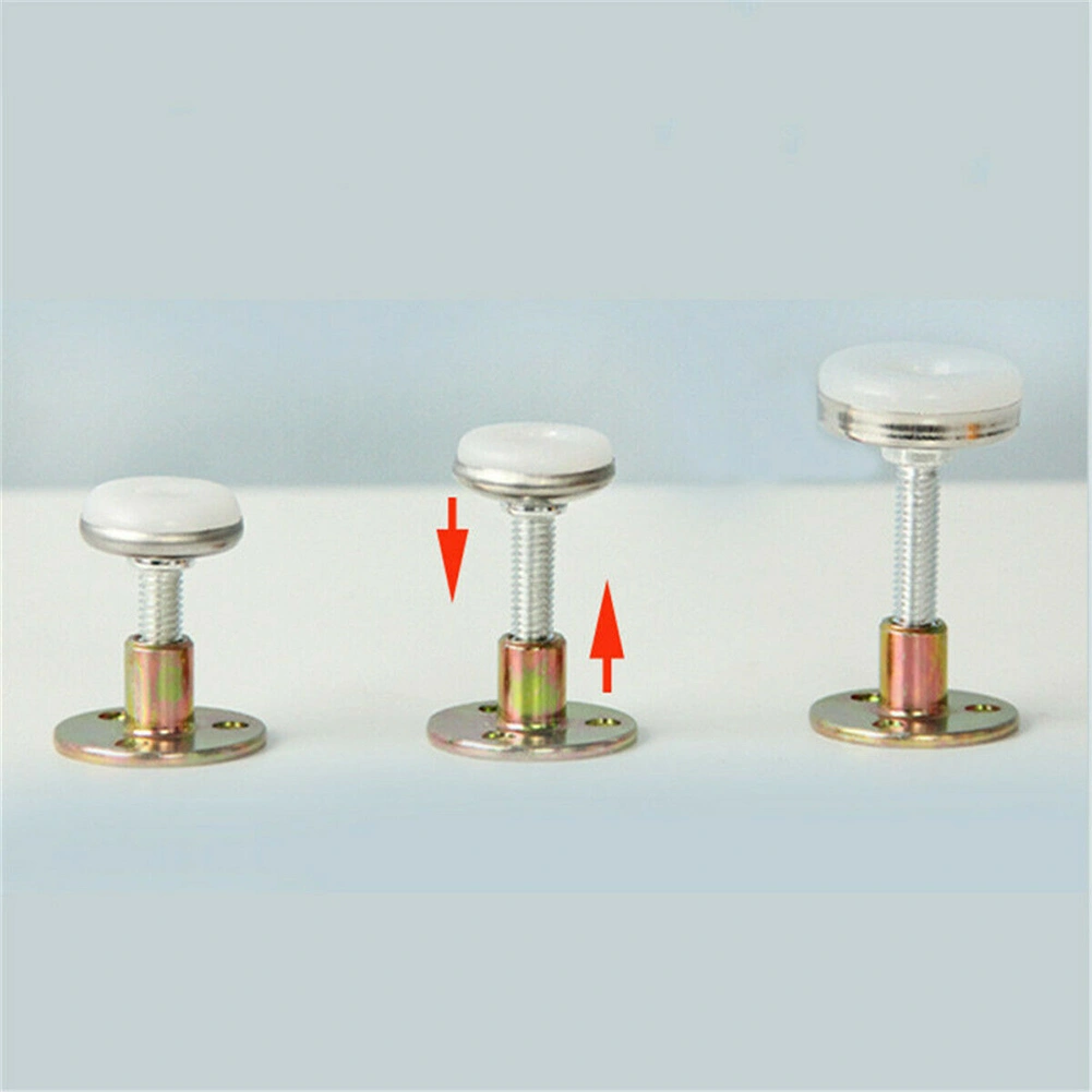 2Pcs Adjustable Threaded Anti-Shake Bed Frame Telescopic Room Wall Support Tool