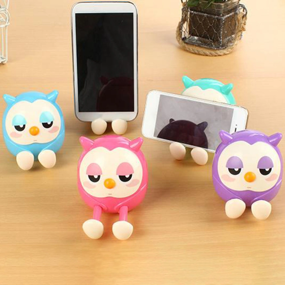 Cute Owl Piggy Bank Money Coin Saving Box Phone Holder Stand Birthday Gift Decor