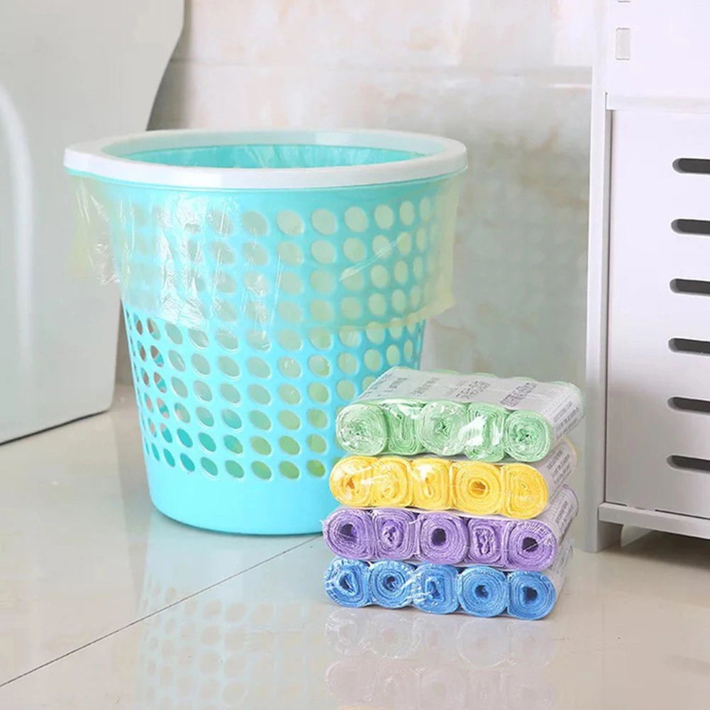 5 Rolls Disposable Home Office Waste Trash Rubbish Holder Pouch Garbage Bags