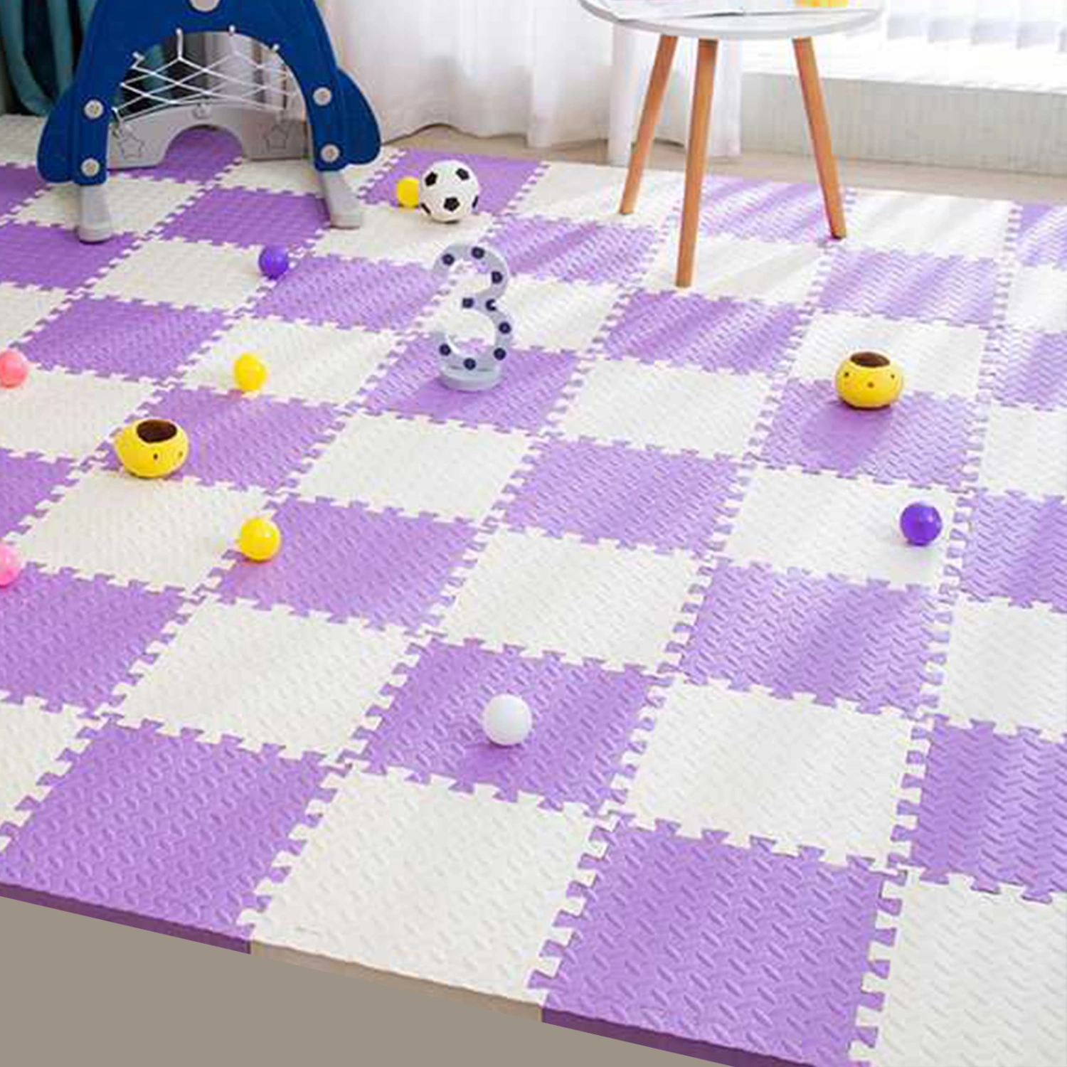 Baby Puzzle Mat Soft Anti-slip Safe Super Flexible Infant Crawling Mat Household Supplies