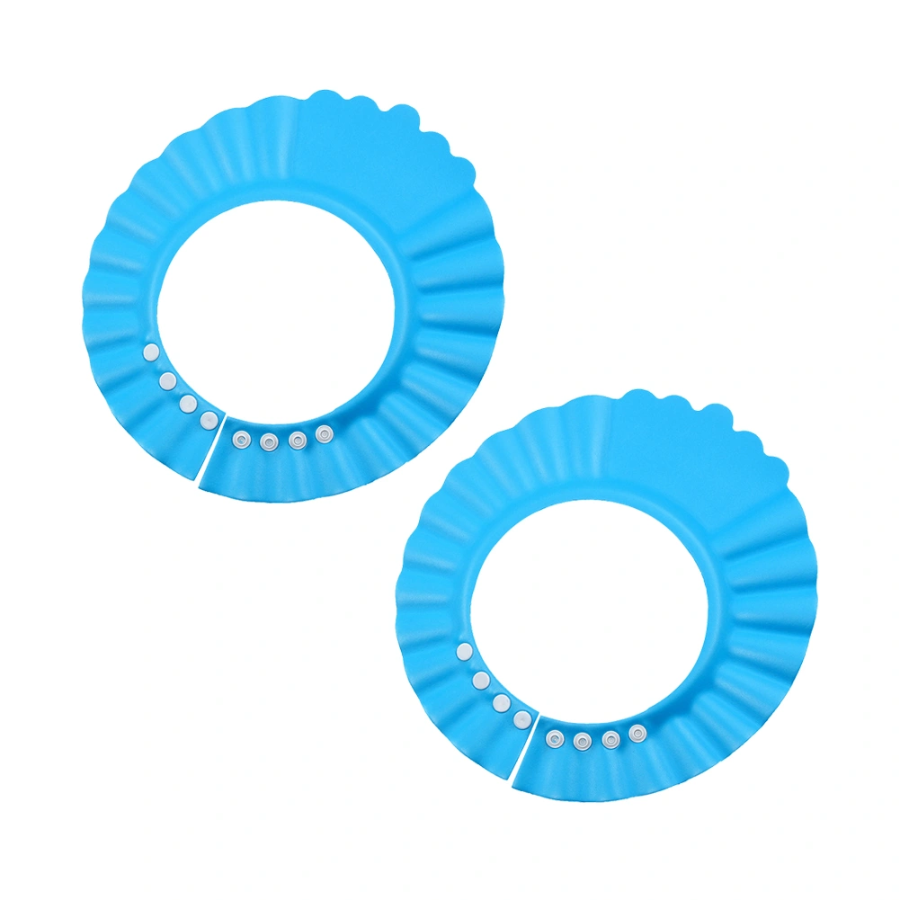 2Pcs Baby Shower Shampoo Cap Waterproof Adjustable Shield Ear Eye Protection Hat