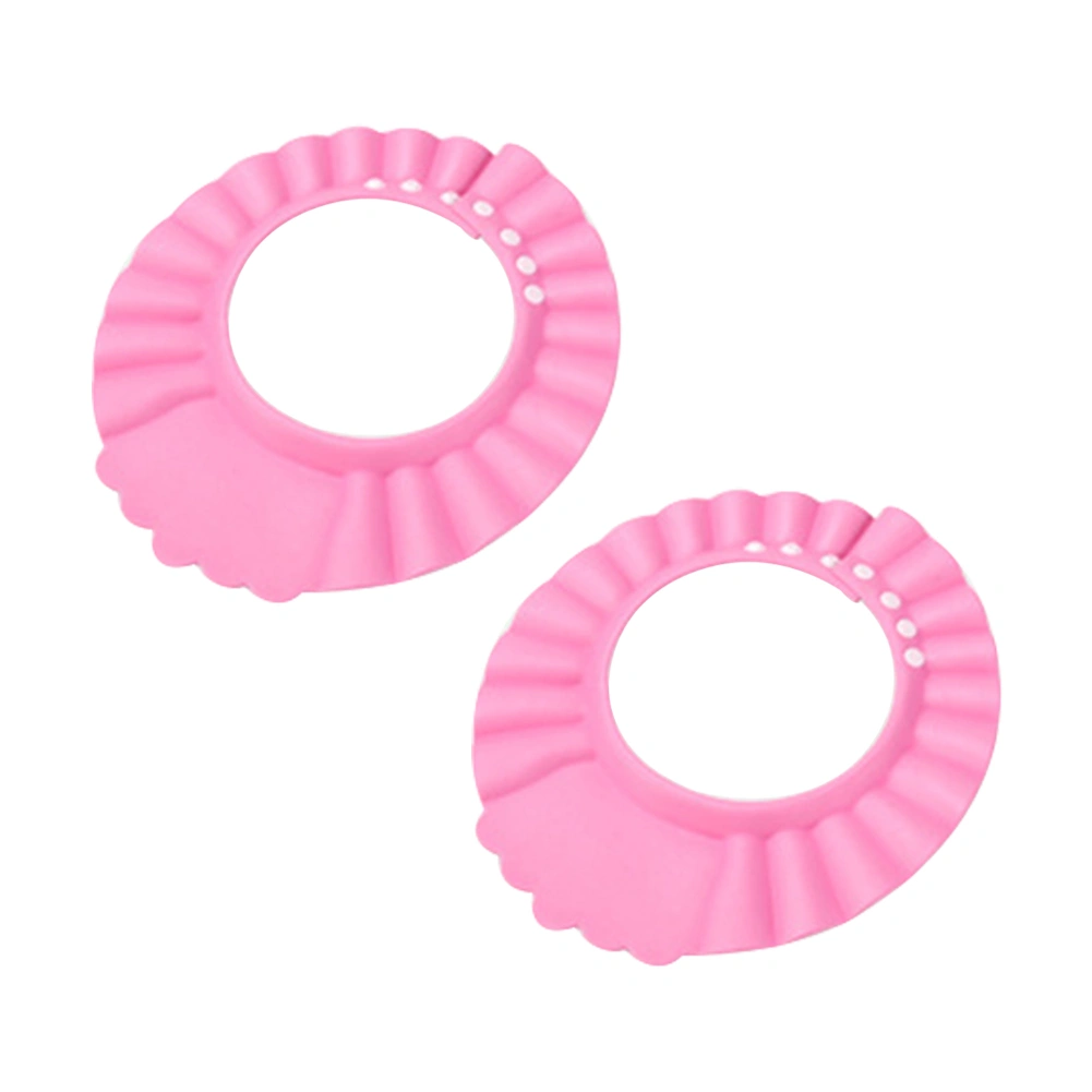 2Pcs Baby Shower Shampoo Cap Waterproof Adjustable Shield Ear Eye Protection Hat