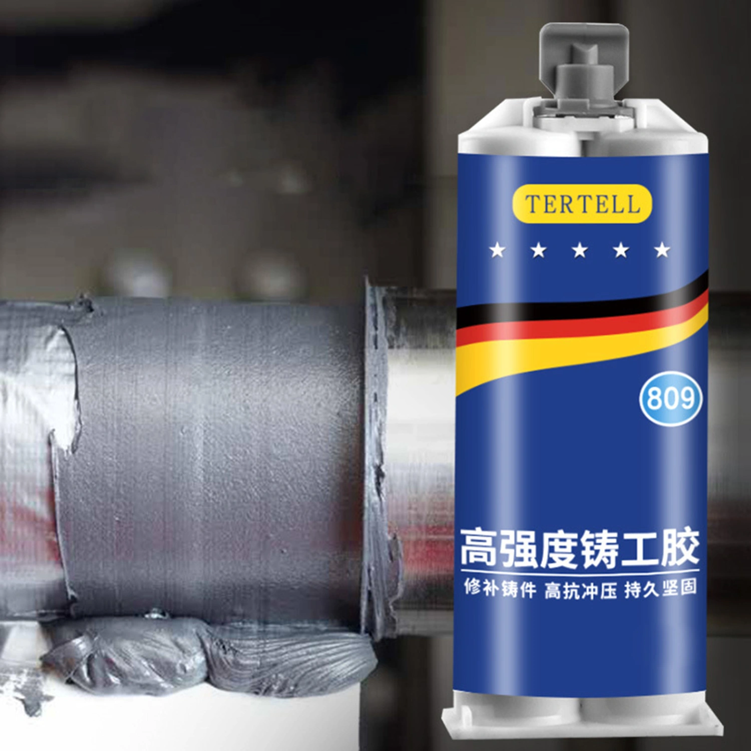 1 Set Metal Cast Iron Glue Anti-corrosion Stamping Resistance Anti-high And Low Temperature Repair Casting Heat Resistant Metal Repair Paste for Industry