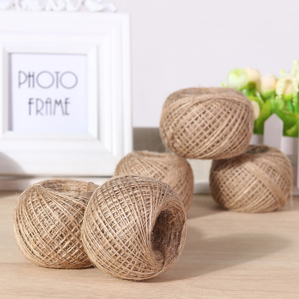 100m/Roll DIY Label Hemp Rope Craft Gift Packing Home Wedding Gardening Decor