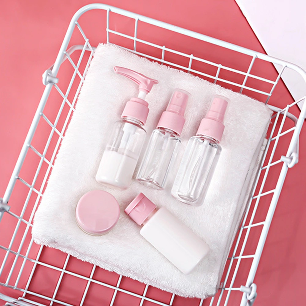 11Pcs/Set Refillable Bottle with Funnel Dropper Spoon Label Bag Transparent Visible Lotion Shampoo Mouthwash Cosmetic Bottle Traveling Supplies