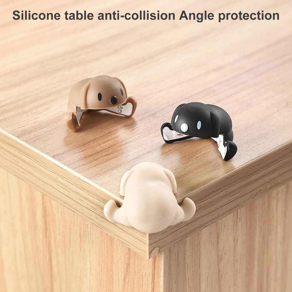 Desk Corner Protector Adorable Appearance Self Adhesive Super Soft Scratch-proof Silicone Cartoon Table Desk Corner Protector Edge Cover Bedroom Supplies