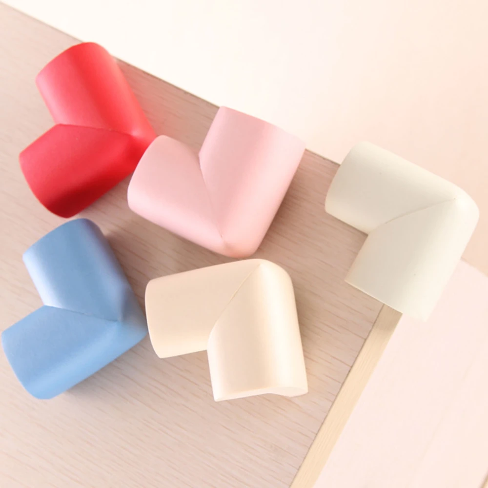 4Pcs Corner Guard Soft Self-adhesive Anti-collision L-shaped Baby Room Furniture Edge Safety Bumper Daily Use