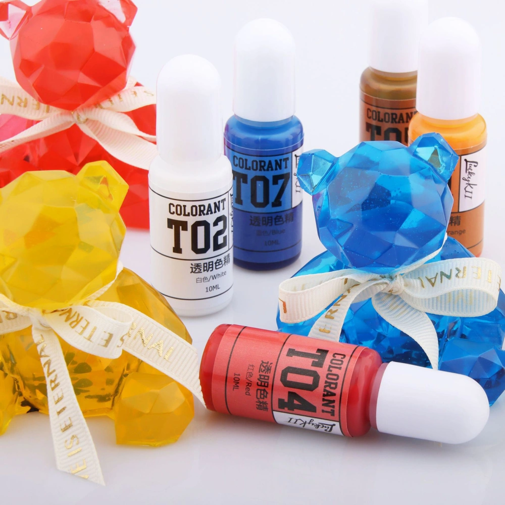 10ml Epoxy Transparent Pigment  Leak-proof DIY Liquid Epoxy Resin Mold Colorant Dye Pigment Jewelry Making Supplies