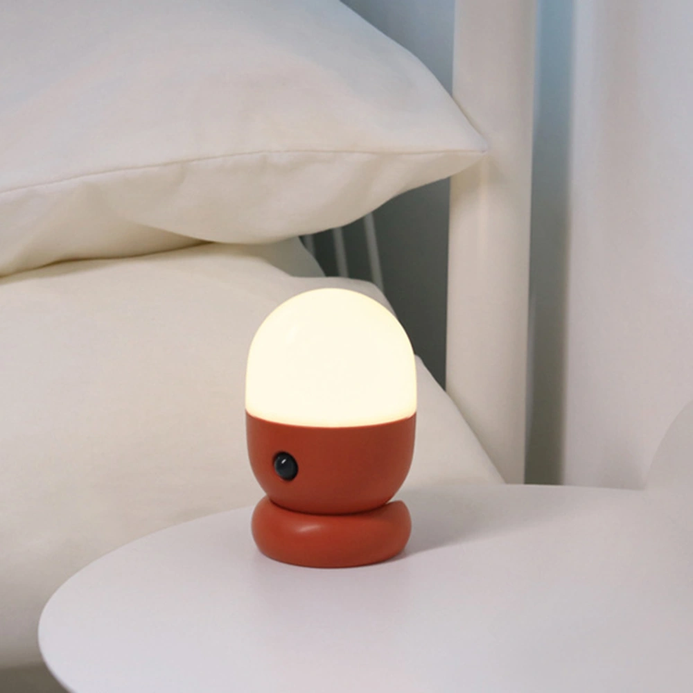 Night Light Capsule Shape Design USB Chargeable ABS Magnetic Sensor Lamp for Bedroom