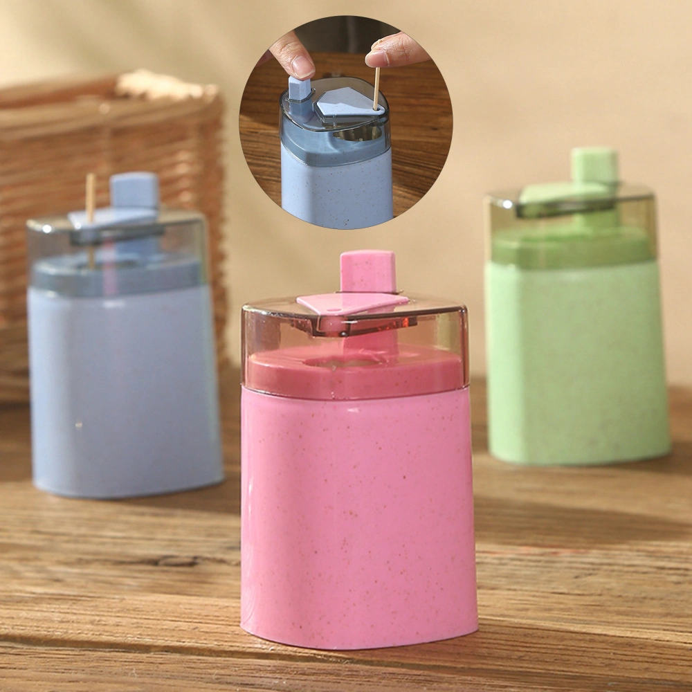 Toothpick Holder Dispenser Press Design Automatic Ejector Toothpick Dispenser Household Supply