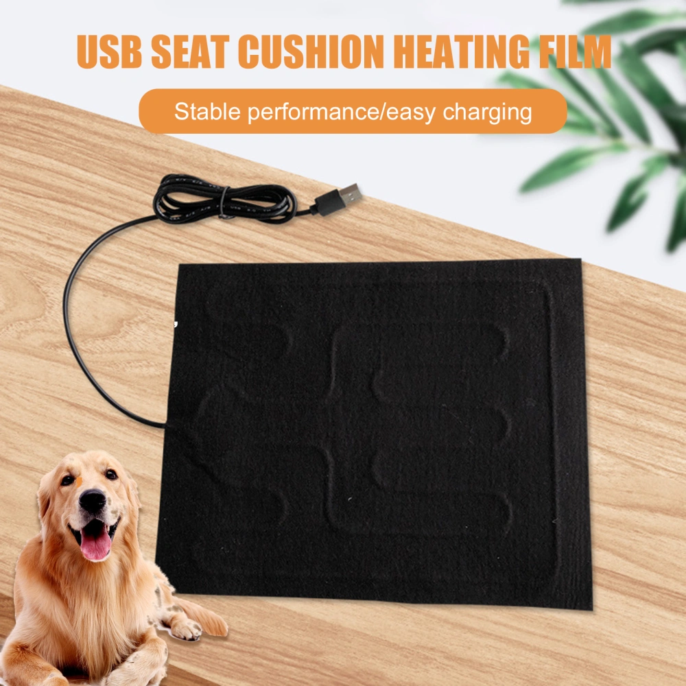 Pet Heating Pad Water Proof Persistent Insulation Heat Retention USB Charging 3 Gears Temperature Keep Warm Adjustable Washable Pet Heating Warmer Pad for Office Use