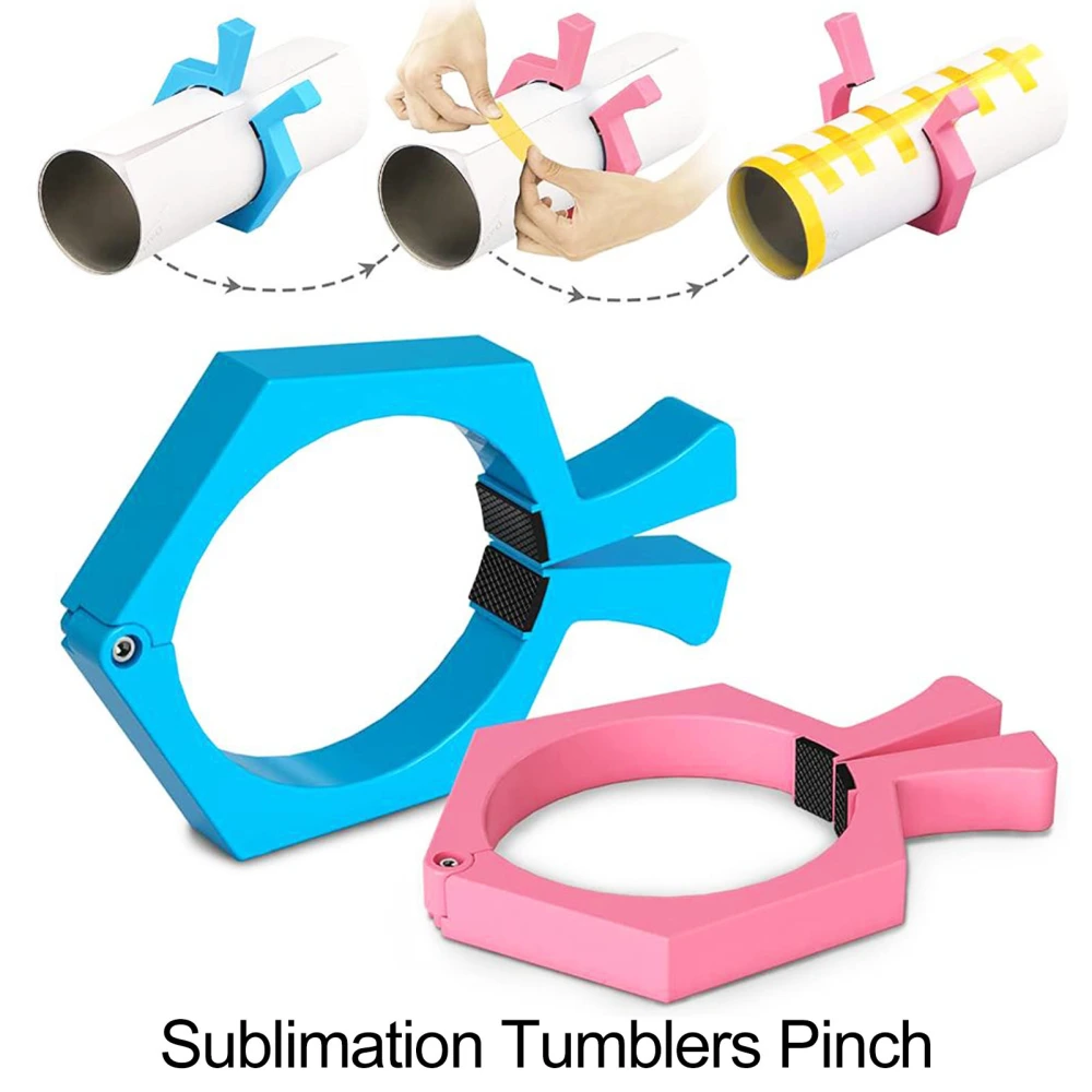 Sublimation Tumbler Pinch Non-slip Adjustable Angle Plastic Clamp Grip Tool Pinch Tumbler Stable Fixation Home Supplies