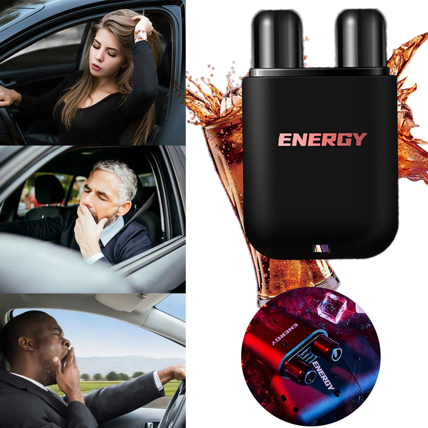 Wake Up Stick Double Holes Easy to Use Fragrance with Lanyard Anti-drowsiness Avoid Sleepiness Refreshing Stick Daily Life
