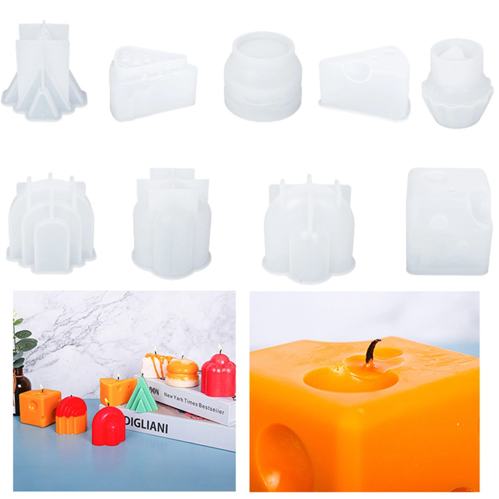 Candle Mold Easy to Shape Tree Shaped Flexible 3D Silicone Candle Soap Mold for DIY