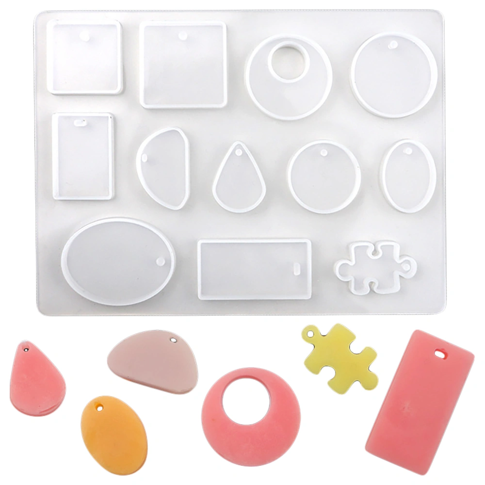 Pendant Mold Reusable Jewelry Making DIY Tool Earring Pendant Silicone Mold for Children