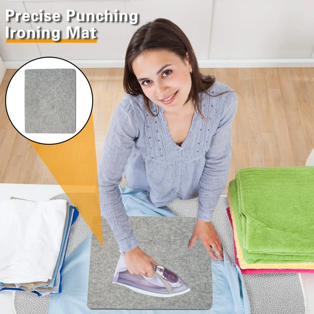 Wool Ironing Pad Durable Thick Quilting Pressing Mat Lightweight Convenient Sewing Ironing Mat Sewing Supplies