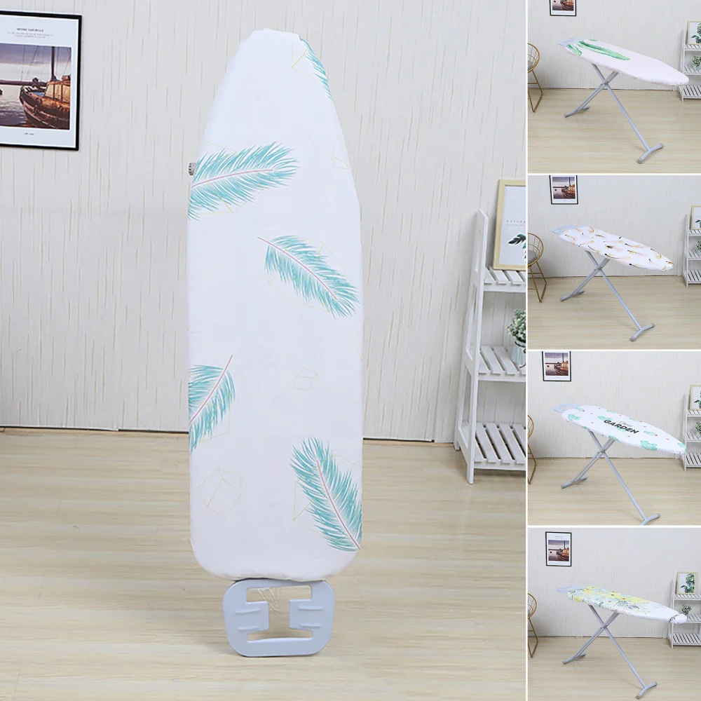 Ironing Board Cover Heat-resistant Easy Fitted Ultra Thick Padding Anti-scald Digital Printing Ironing Table Protector for Home