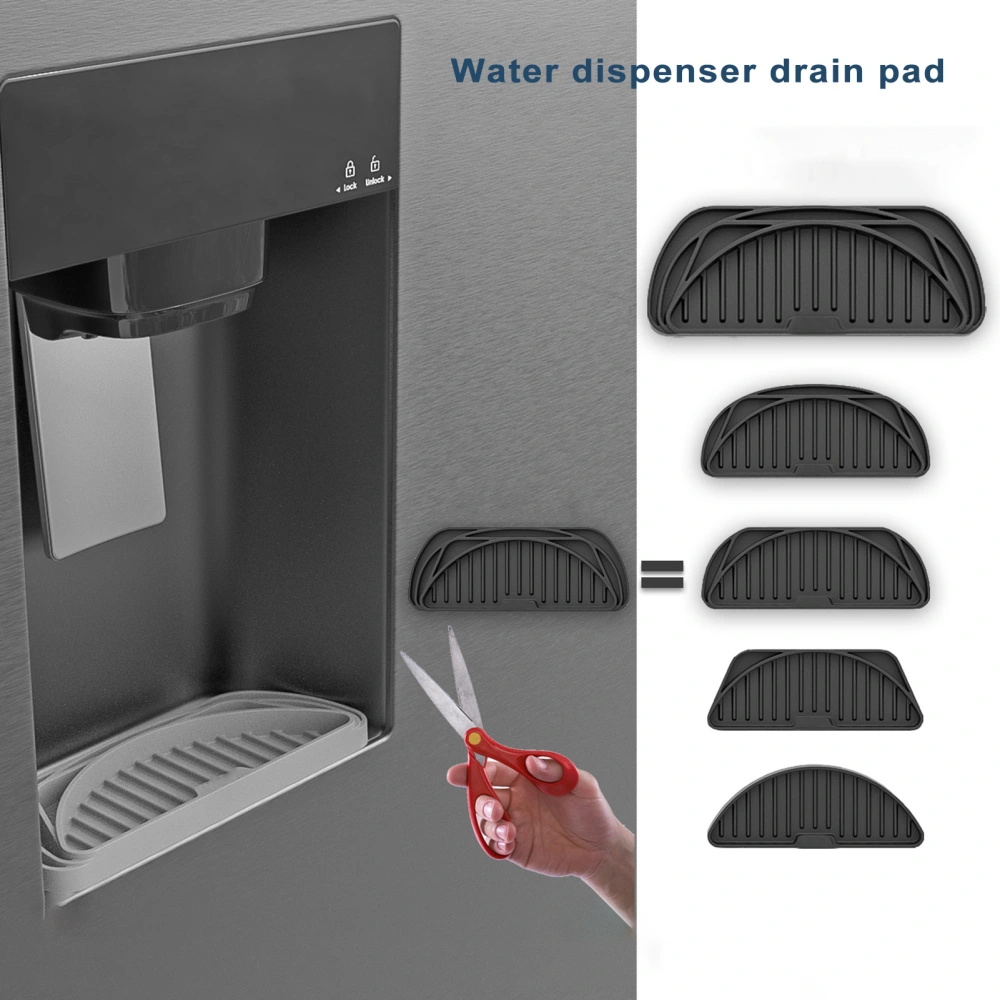 Water Dispenser Drip Tray Silicone Splash-proof Quick Dry Easy Clean Reusable Draining Pad Home Supply