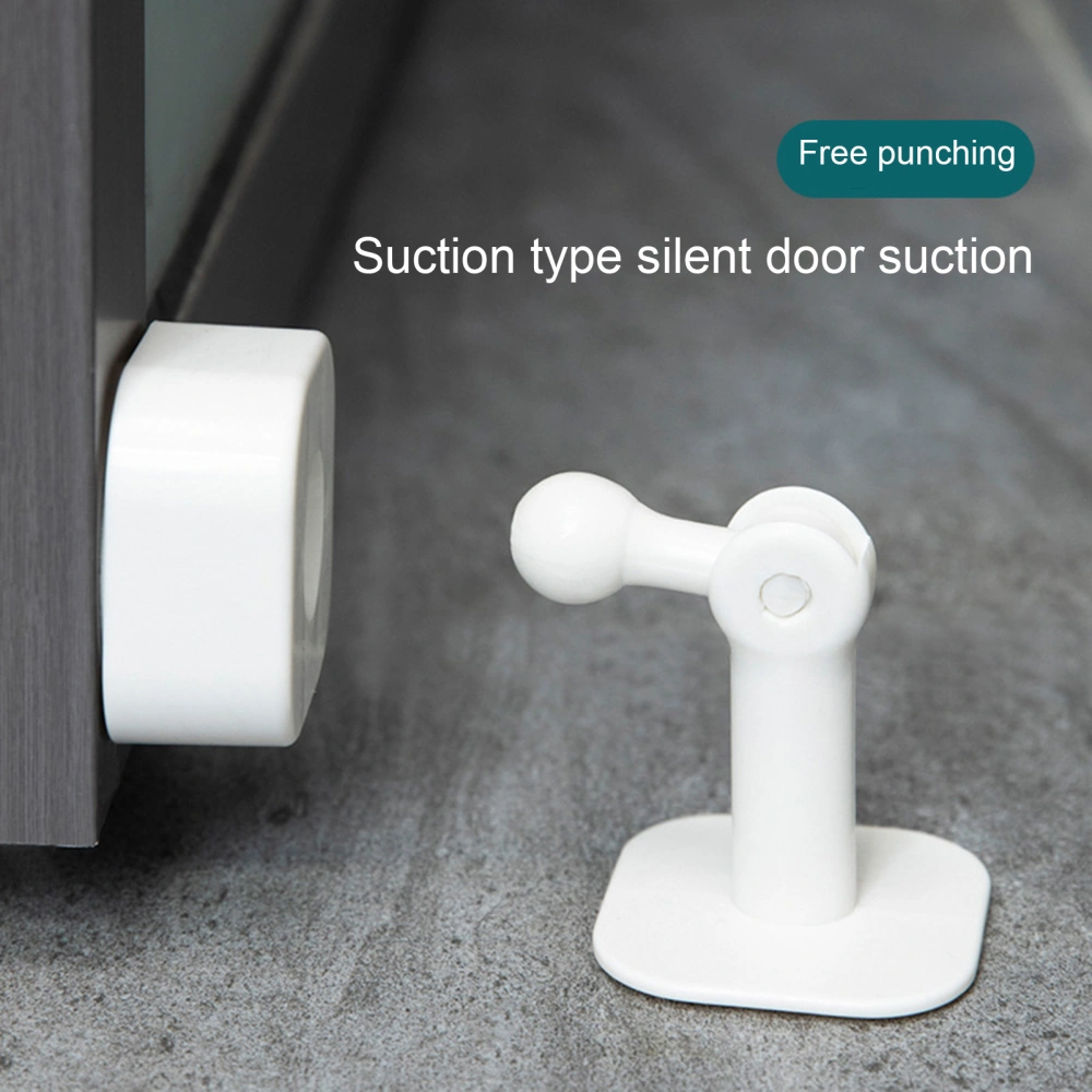 Door Stopper Mute Suction Type No Punching Height Adjustable Anti-collision Plastic Home Silent Doorstop Household Supply