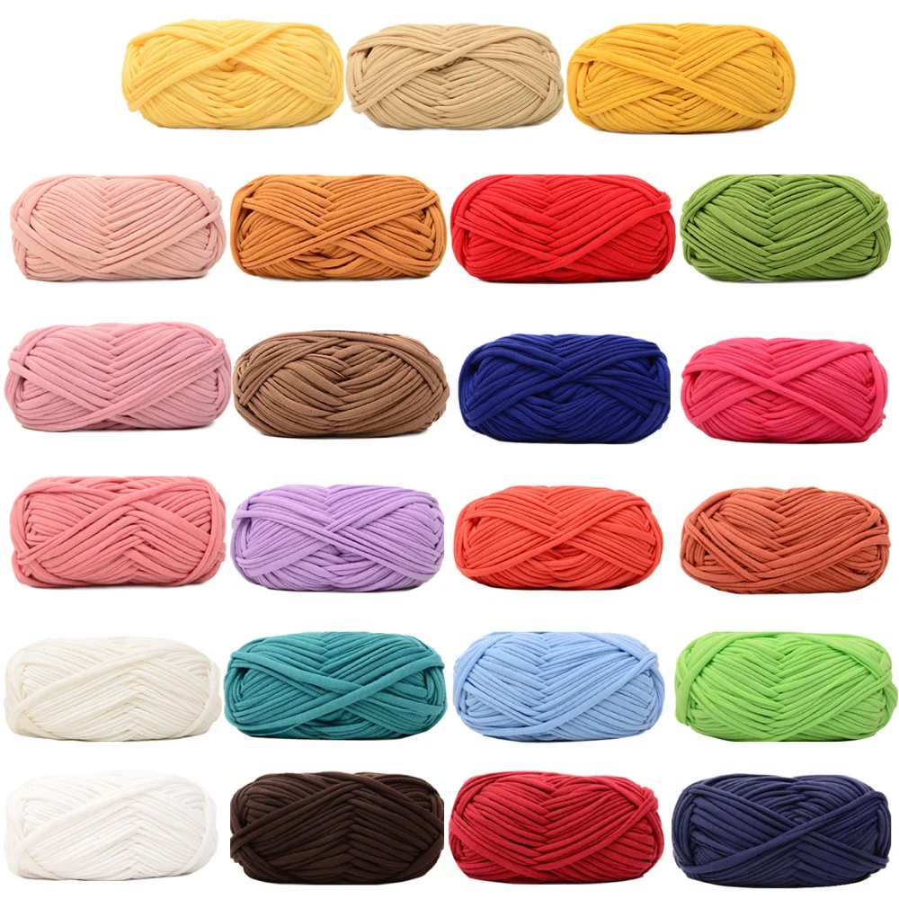 Crochet Line Widened Design Fine Texture Soft Comfortable DIY Bag Hand Knitting Yarn Thread Household Supply