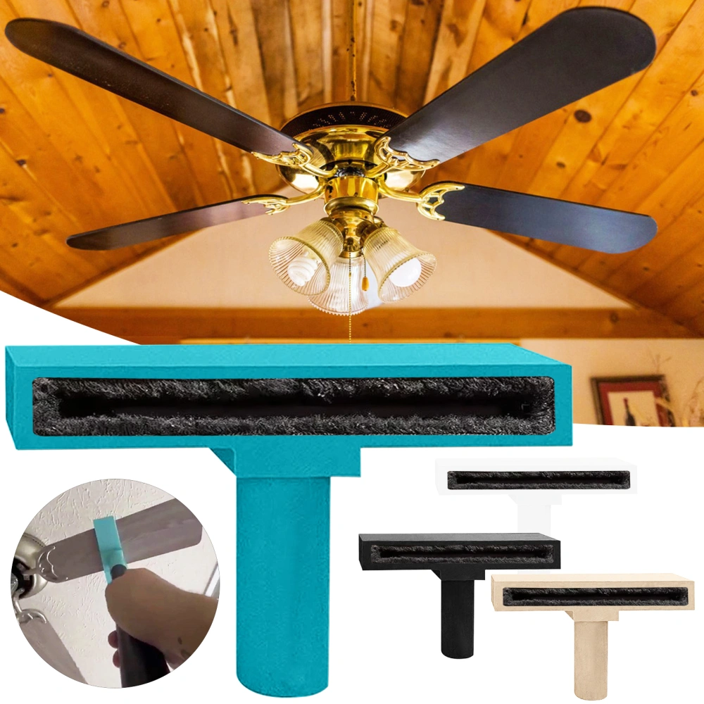 Fan Blade Cleaner Felt Lining Easy to Install Ceiling Fan Cleaning Brush Vacuum Attachment for Housework