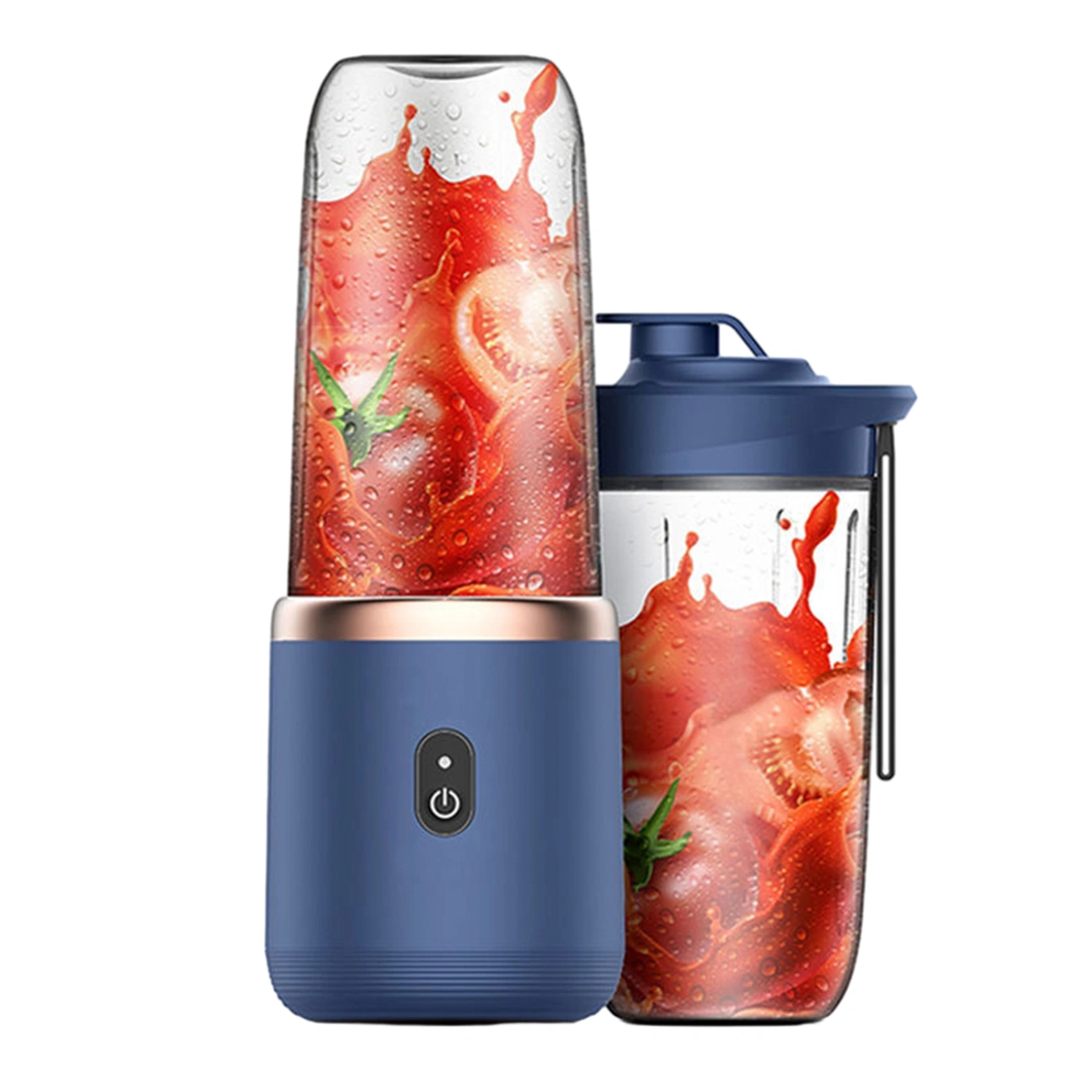 Portable Juicer Cup, 6-blade Mini Wireless Juicer Rechargeable Smoothie Blender Cup