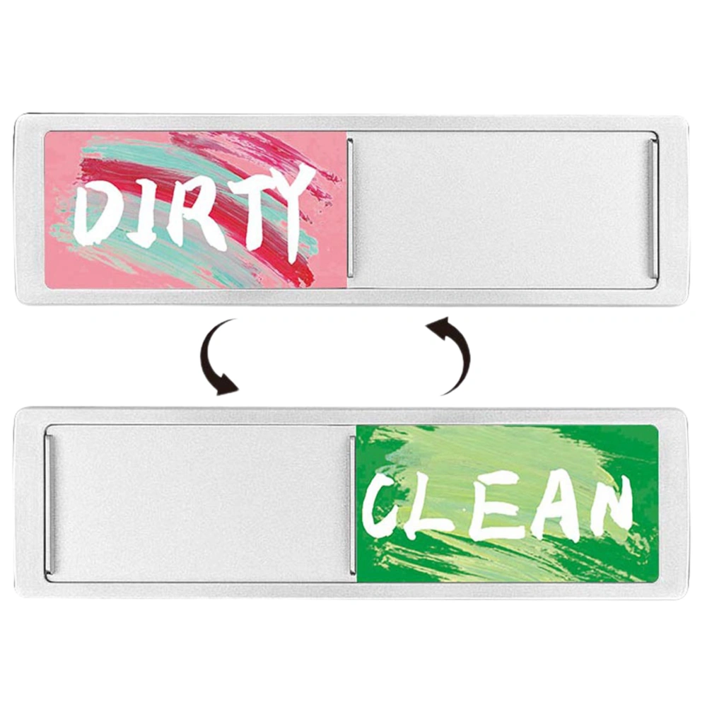 Dishwasher Stickers Strong Magnetic with Clear Fonts Simple Operation Bright Font Dishwasher Magnets Home Supplies