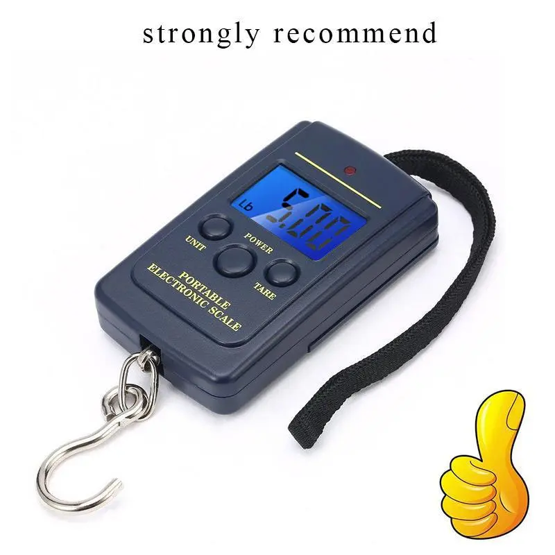 Portable 40kg/10g Electronic Hanging Fishing Digital Pocket Weight Hook Scale