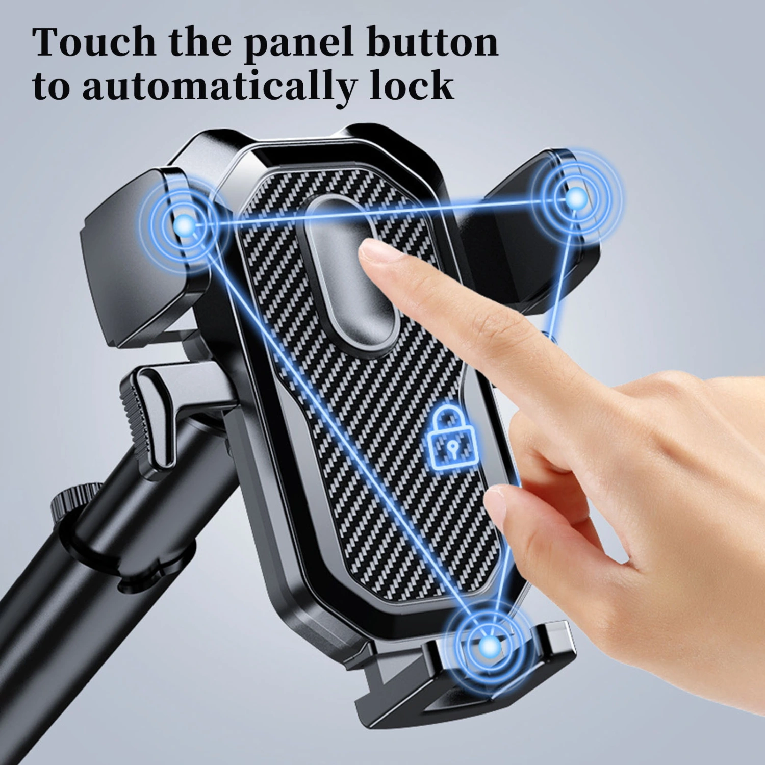 Car Phone Holder with Telescopic Arm High Stability Non-Slip Scratch-proof Car Air Vent Clip Stand Cell Phone Holder Car Supplies