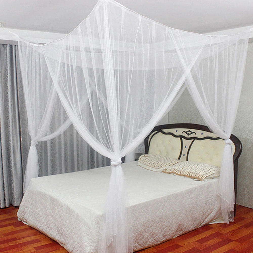 4 Corner Post Bed Canopy Mosquito Nets Full Queen King Size Netting Bedding