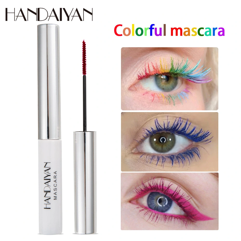 HANDAIYAN 12 Colors 4D Silk Fiber Lash Mascara Waterproof Thick Curling Not Blooming Mascara