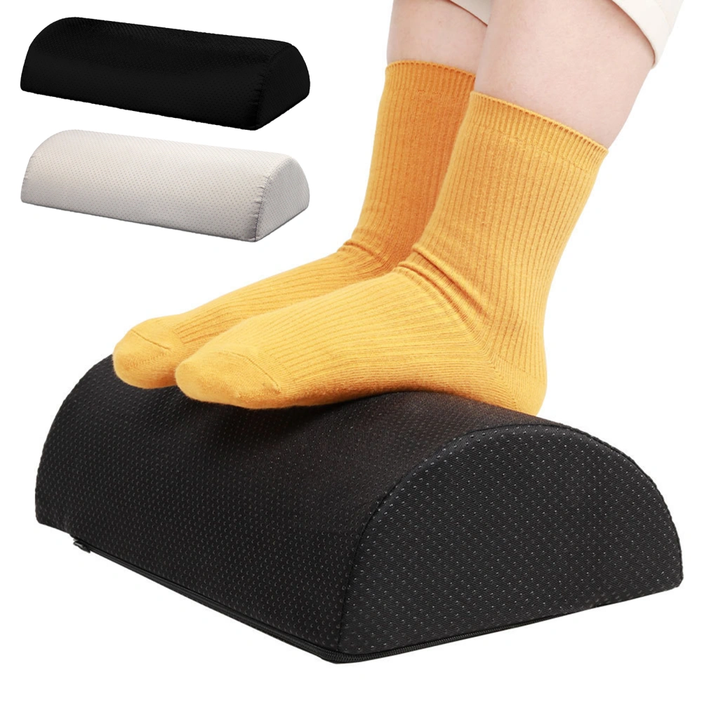 Foot Pillow Fast Rebound Full Filling Non-slip Bottom Fatigue Reduction Semicircular Curve Footrest Cushion Living Room Supply