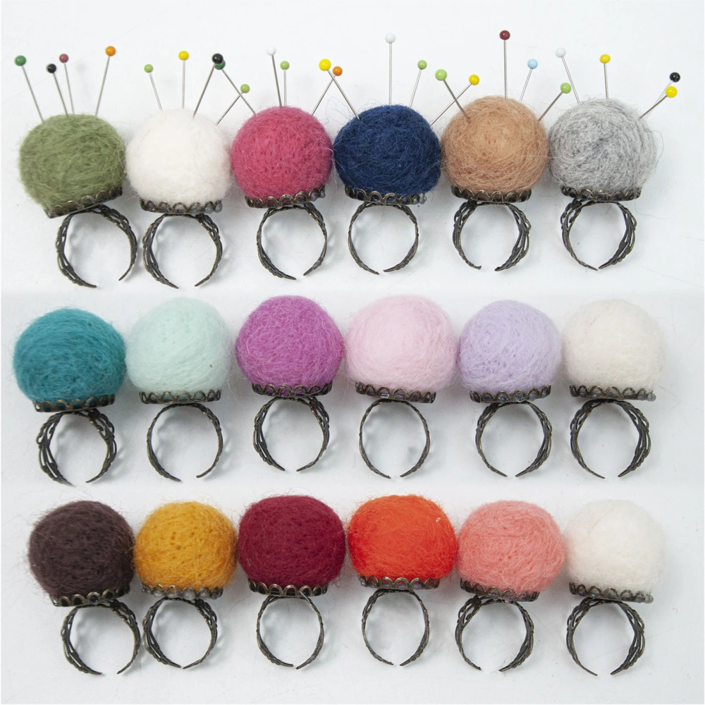 Pin Cushion Ring Adjustable Pin Storage Ring Convenient Pin Organizer Ring DIY Sewing Sewing Accessory