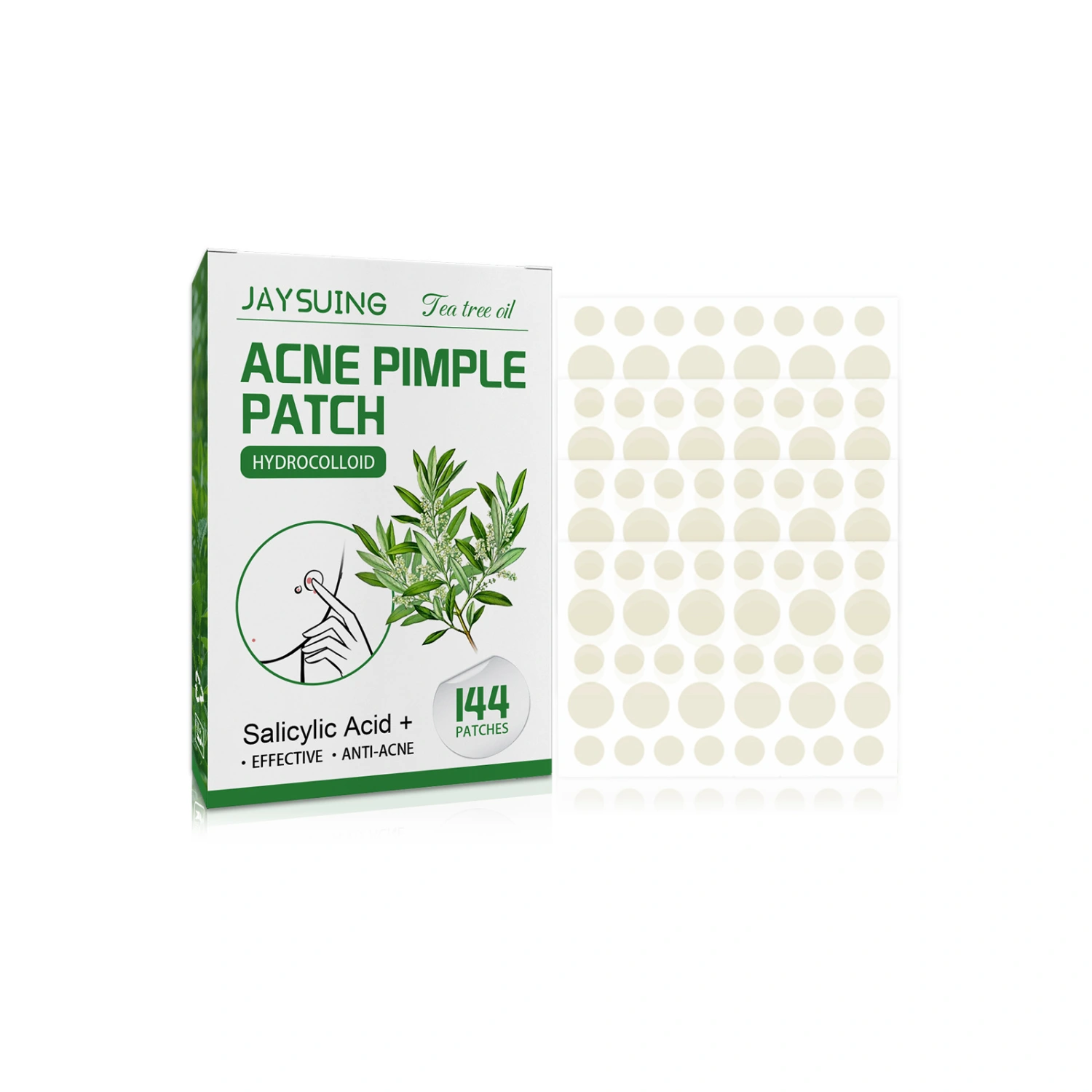 Pimple Patches for Face with Tea Tree Oil 144 PCS Acne Pimple Patch Invisible Acne Pimple Patches