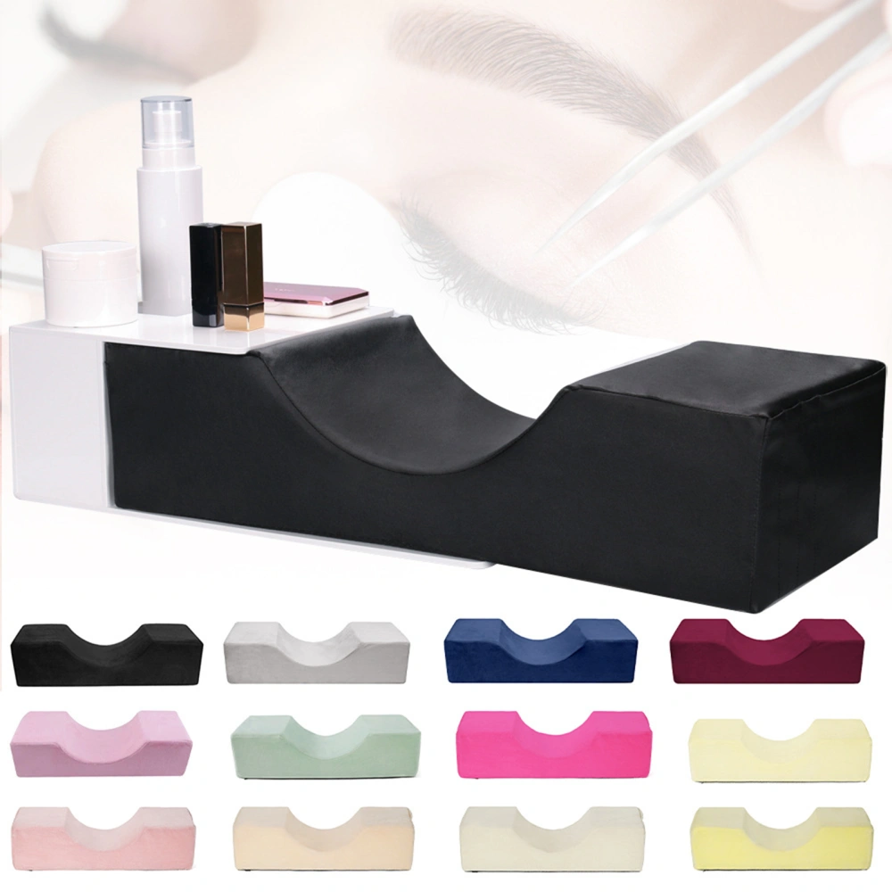 Beauty Pillow Ergonomic Curved Design Furniture Components Memory Foam Good Toughness Traction Pillow for Beauty Salon