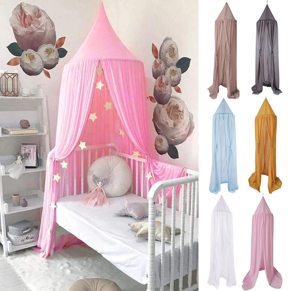 240cm Kids Children Bedroom Bed Curtain Canopy Hanging Summer Mosquito Net Decor